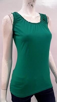 Merona NEW Womens S Soft Cami Tank Top Pull Over Scoop Neck Ruched CHOP 2JZQz1