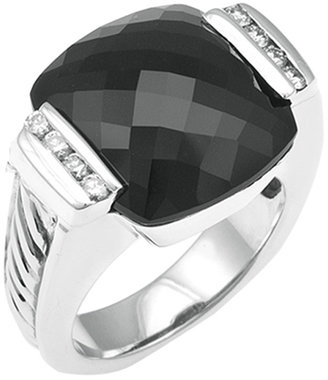 David Yurman Diamond & Onyx Ring