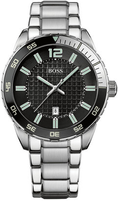 HUGO BOSS Watch, Men's Stainless Steel Bracelet 46mm 1512889