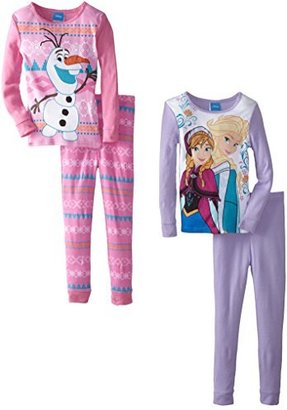 Disney Little Girls' Frozen Four-Piece Pajama Set