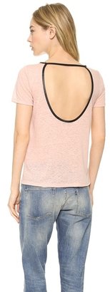 Alice + Olivia Sterling Cutout Back Tee