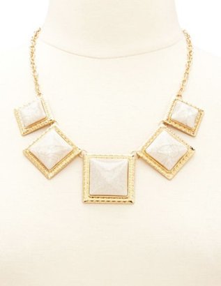 Charlotte Russe Chunky Faceted Gem Statement Necklace