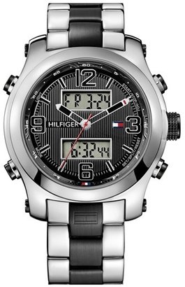 Tommy Hilfiger Ana-Digi Silicone Bracelet Watch, 46mm
