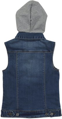 Tractr Basic Hooded Vest (Kid) - Vintage Indigo-Small