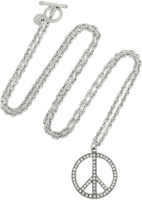 Philippe Audibert Luv silver-tone Swarovski crystal necklace