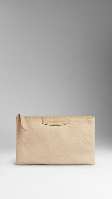 Burberry Small Embossed Check Beauty Wallet