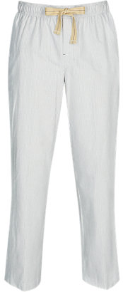 Marks and Spencer North Coast 2in Longer Pure Cotton Bengal Striped Oxford Pyjama Bottoms