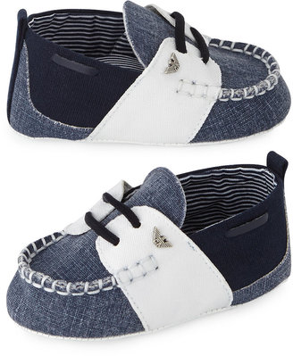 Armani Junior Soft Colorblock Baby Shoe, Multi