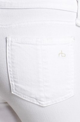 Rag and Bone 3856 rag & bone/JEAN 'The Zipper' Skinny Jeans (Bright White Shredded)