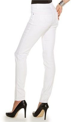 INC International Concepts Curvy-Fit White Wash Skinny Jeans, Only at Macy's