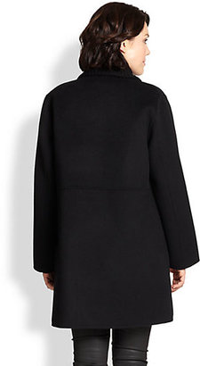 Eileen Fisher Eileen Fisher, Sizes 14-24 Knit Shawl-Collar Coat