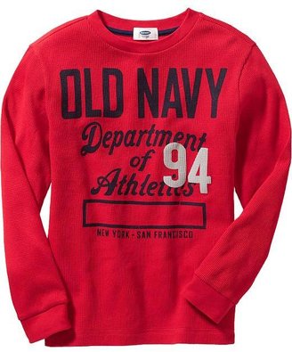Old Navy Boys Long-Sleeved Waffle-Knit Tees