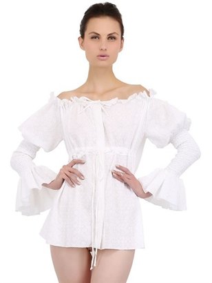 Capelli of New York Cc By Camilla Cotton Eyelet Top With Hood
