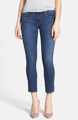 Mother 'The Looker' Crop Skinny Jeans (Flowers from the Storm)
