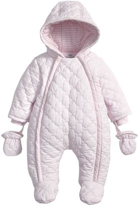Mamas and Papas Pink Quilted Pramsuit
