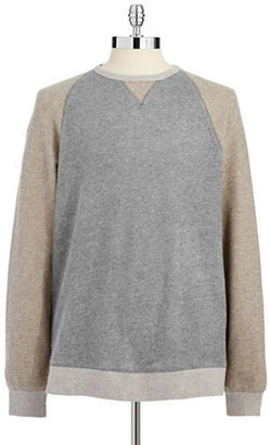 Black Brown 1826 Raglan Sleeved Sweatshirt-QUARRY HEATHER GREY-Small