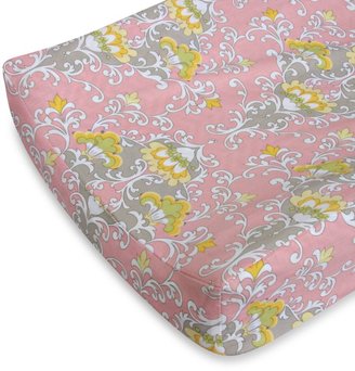 Caden Lane Amy's Garden Changing Pad Cover in Pink