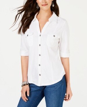 Style&Co. Style & Co Utility Shirt, Created for Macy's