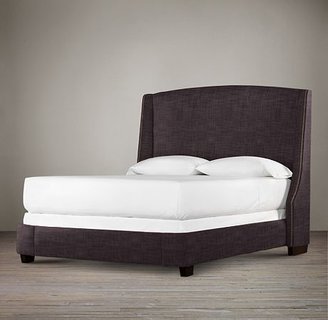 Restoration Hardware Warner Fabric Bed With Nailheads