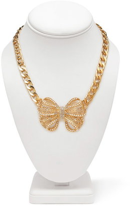 Forever 21 Opulent Bow Pendant Necklace