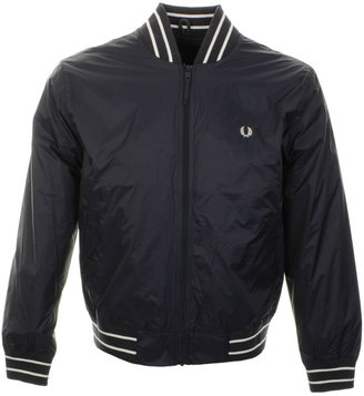 Fred Perry Tramlined Bomber Jacket Navy