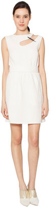 Raoul Salvador Belted Dress with Brooch in Cream Women