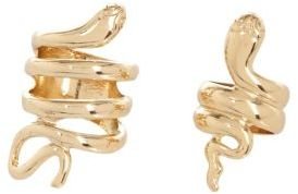 River Island Gold tone snake ring 2 pack