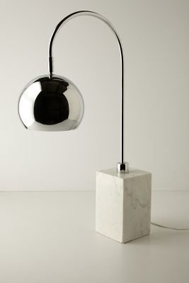 Anthropologie Handmade Carrara Desk Lamp
