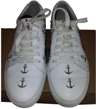 Acne 19657 ACNE White Leather Trainers