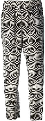 Marc by Marc Jacobs monochrome printed trousers