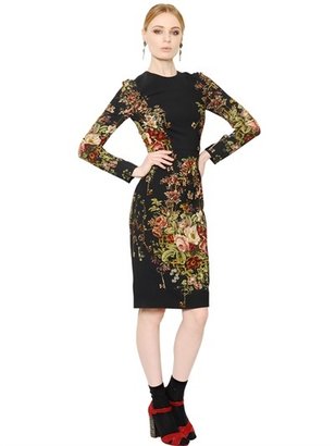 Dolce & Gabbana Floral Printed Viscose Cady Dress