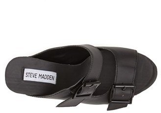 Steve Madden 'Buckle Up' Platform Wedge Sandal (Women)