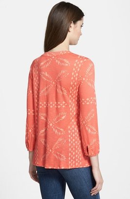 Lucky Brand Print Peasant Top