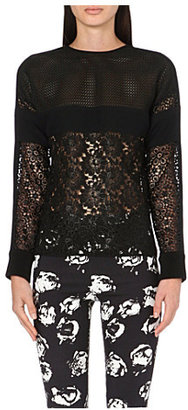 Ungaro Mesh and lace top