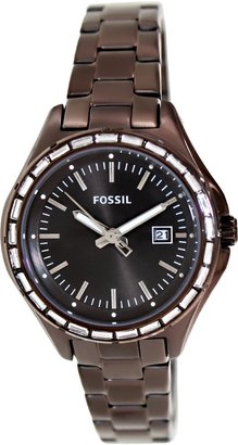 Fossil Women's Dylan AM4399 Brown Stainless-Steel Quartz Watch with Brown Dial