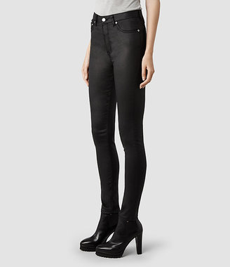 AllSaints Stilt Jeans/Black Coated