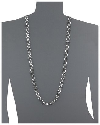 Lucky Brand Silver Ring Toss Layer Necklace