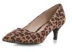 Dorothy Perkins Womens Head Over Heels By Dune Aneka Kitten Heel Court- Leopard