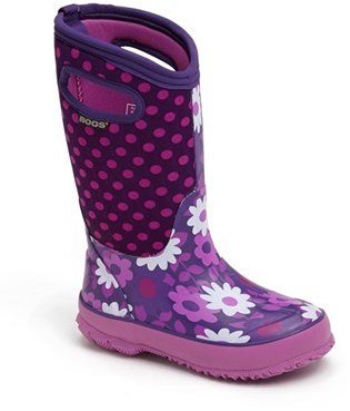 Bogs 'Classic High - Flower Dot' Waterproof Boot (Walker, Toddler, Little Kid & Big Kid)