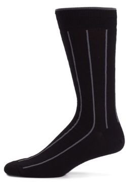 Wool Vertical-Stripe Socks