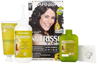 Garnier Nutrisse Permanent Hair Colour - Intense Black 2.0
