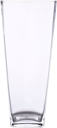 Linea Square clear glass bunch vase