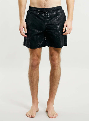 Topman Jaded London Leather Look Swim Shorts*