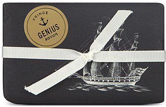 Fringe Genius ship soap with ribbon
