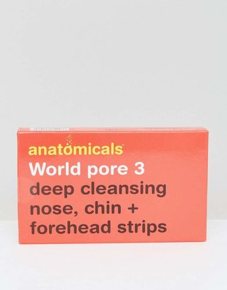 Anatomicals World Pore 3 - Deep Cleansing Nose Chin & Forehead Strips
