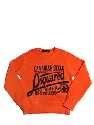 DSquared 1090 Dsquared2 - Logo Print Cotton Sweatshirt