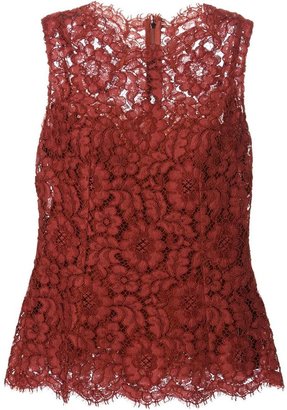 Dolce & Gabbana floral lace top