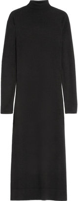 Agnona Turtleneck cashmere and silk-blend sweater dress