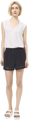 Rebecca Taylor Embroidered Circle Short