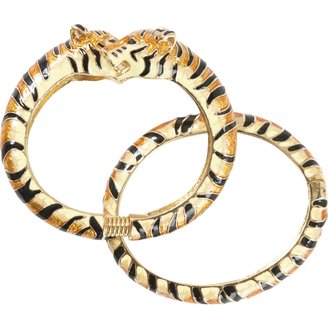 Kenneth Jay Lane Double Tiger Bracelets